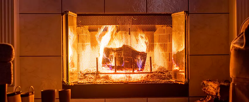 Mendota Hearth Landscape Fireplace Installation in Hillcrest Heights, Maryland